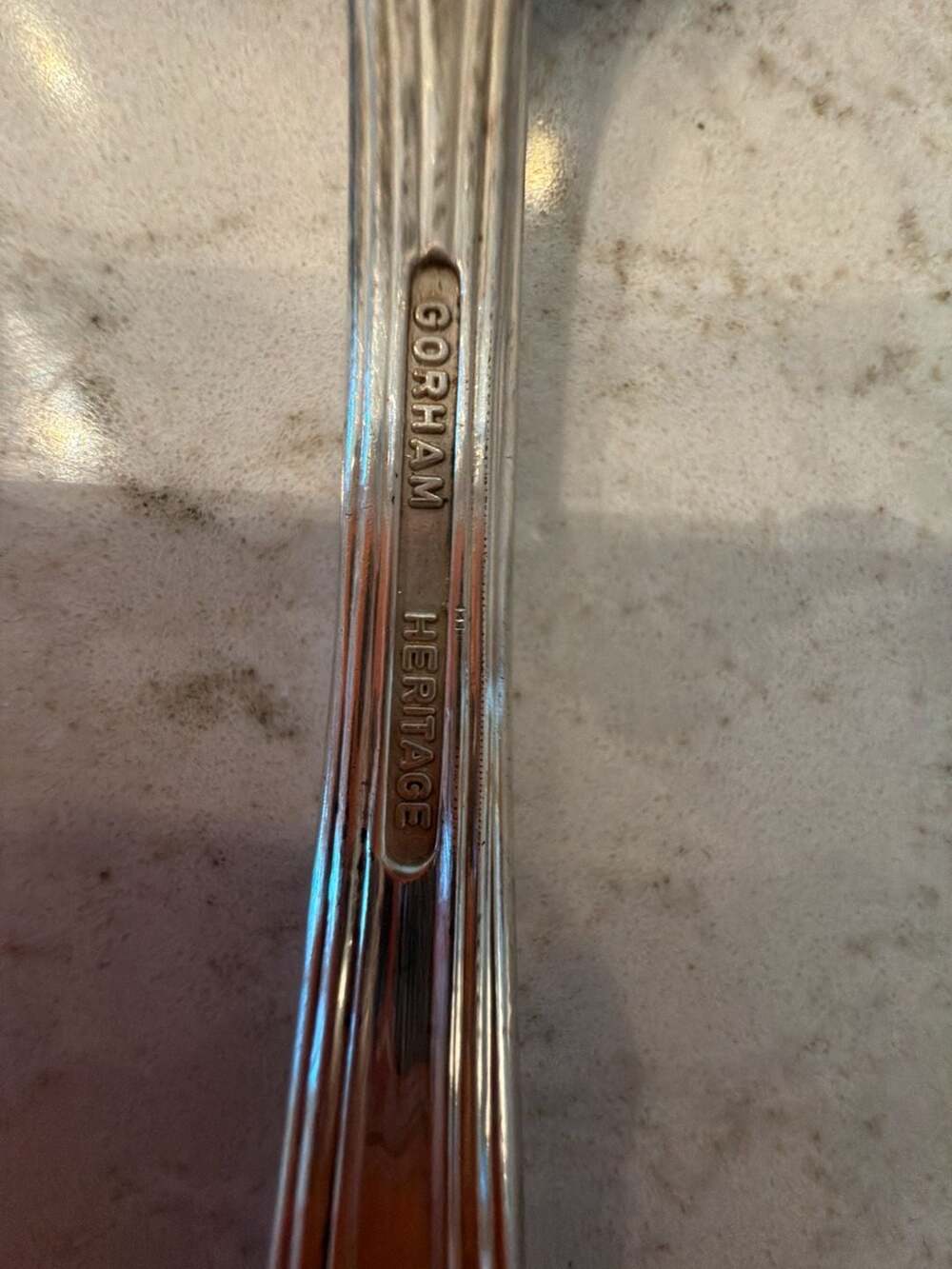 Set of 2 Gorham Heritage Silverplate serving Spoons - Picture 4 of 4